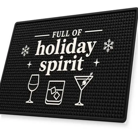 Full of Holiday Spirit Bar Mat