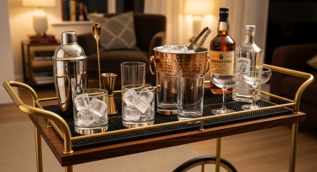 The Essential Bar Cart Checklist: 10 Must-Have Accessories